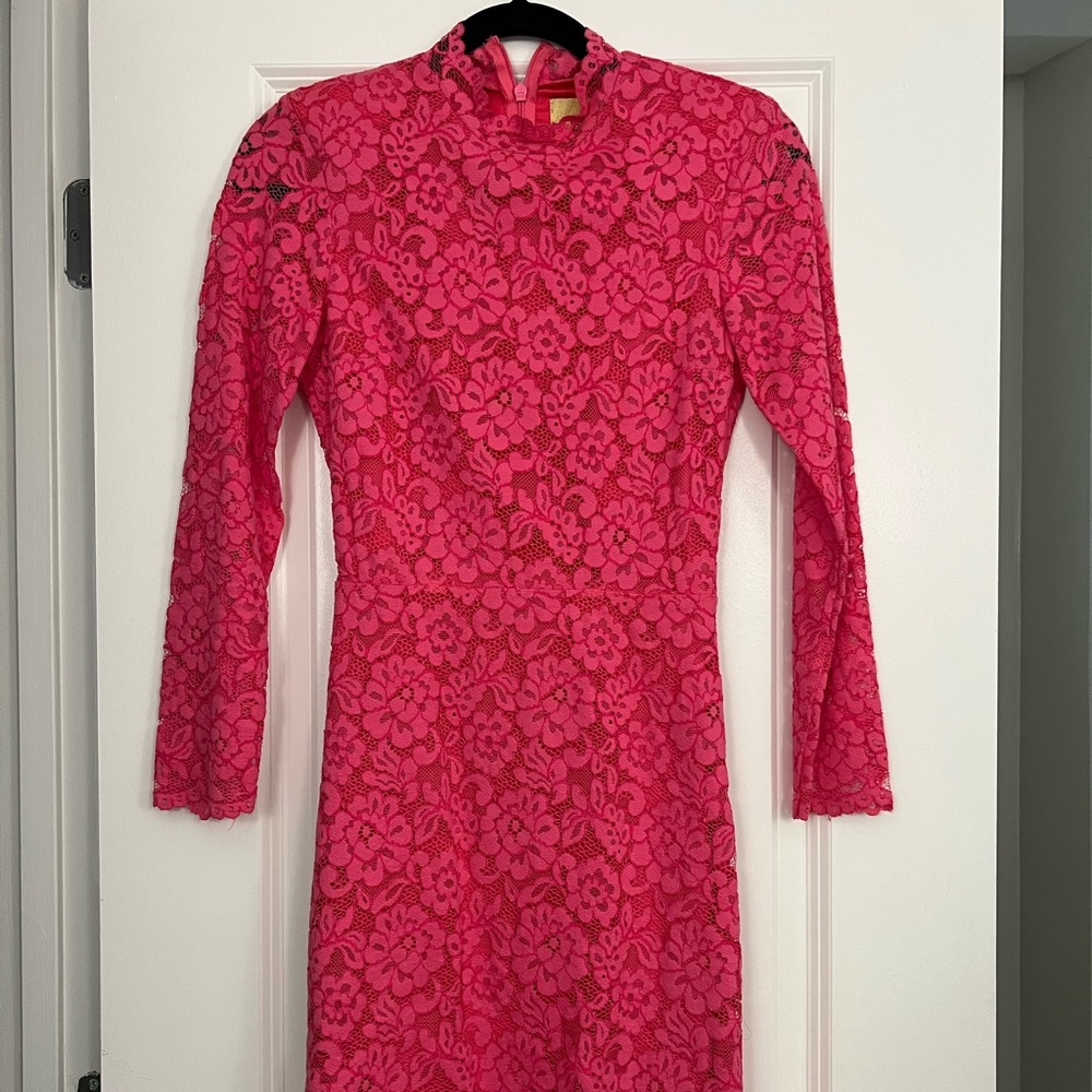 H&M Hot Pink Lace Dress